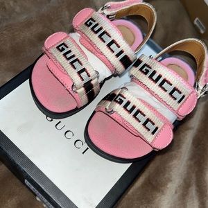 Authentic Girls Gucci sandals, used